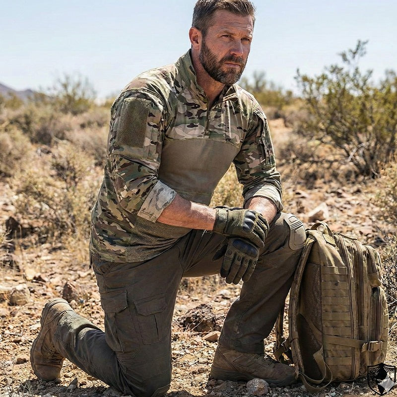 Tactical Combat Shirt – Men's Moisture-Wicking Base Layer