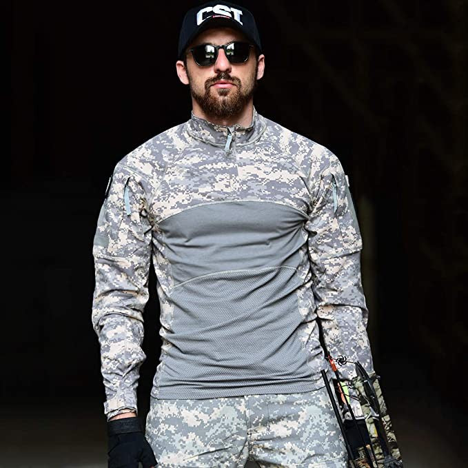 Tactical Combat Shirt – Men's Moisture-Wicking Base Layer