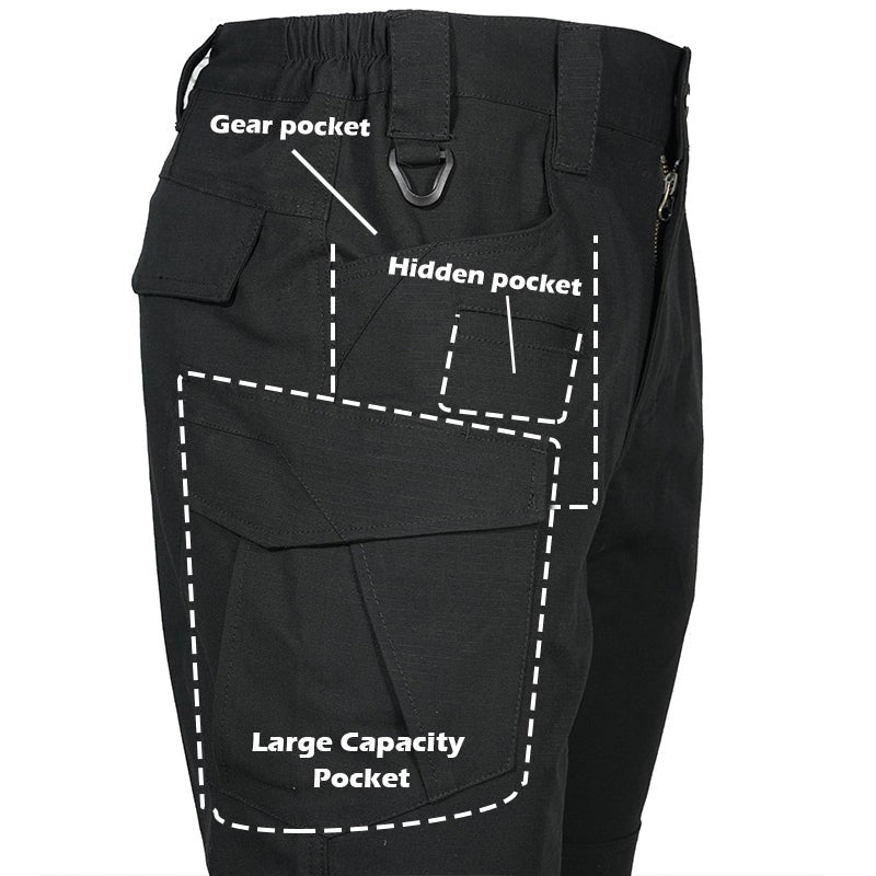 Waterproof Tactical Trousers – Men's Rip-Stop Combat Cargo