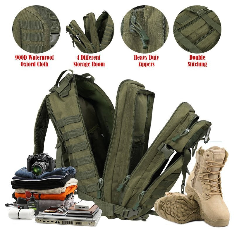 3-Day Military Backpack – Durable MOLLE Tactical Rucksack