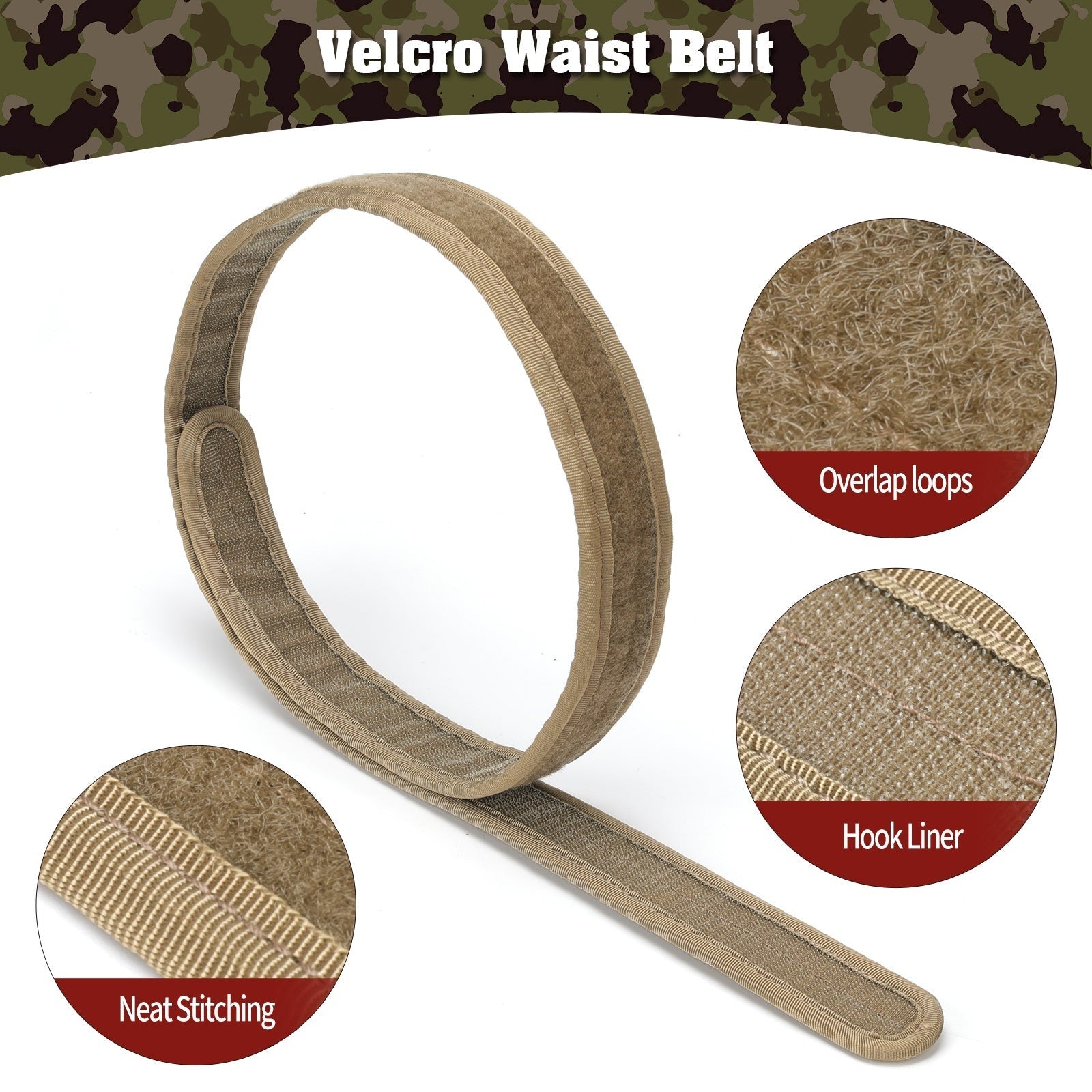 Tactical Duty Belt – Men's 5-in-1 Quick-Release Combat Belt