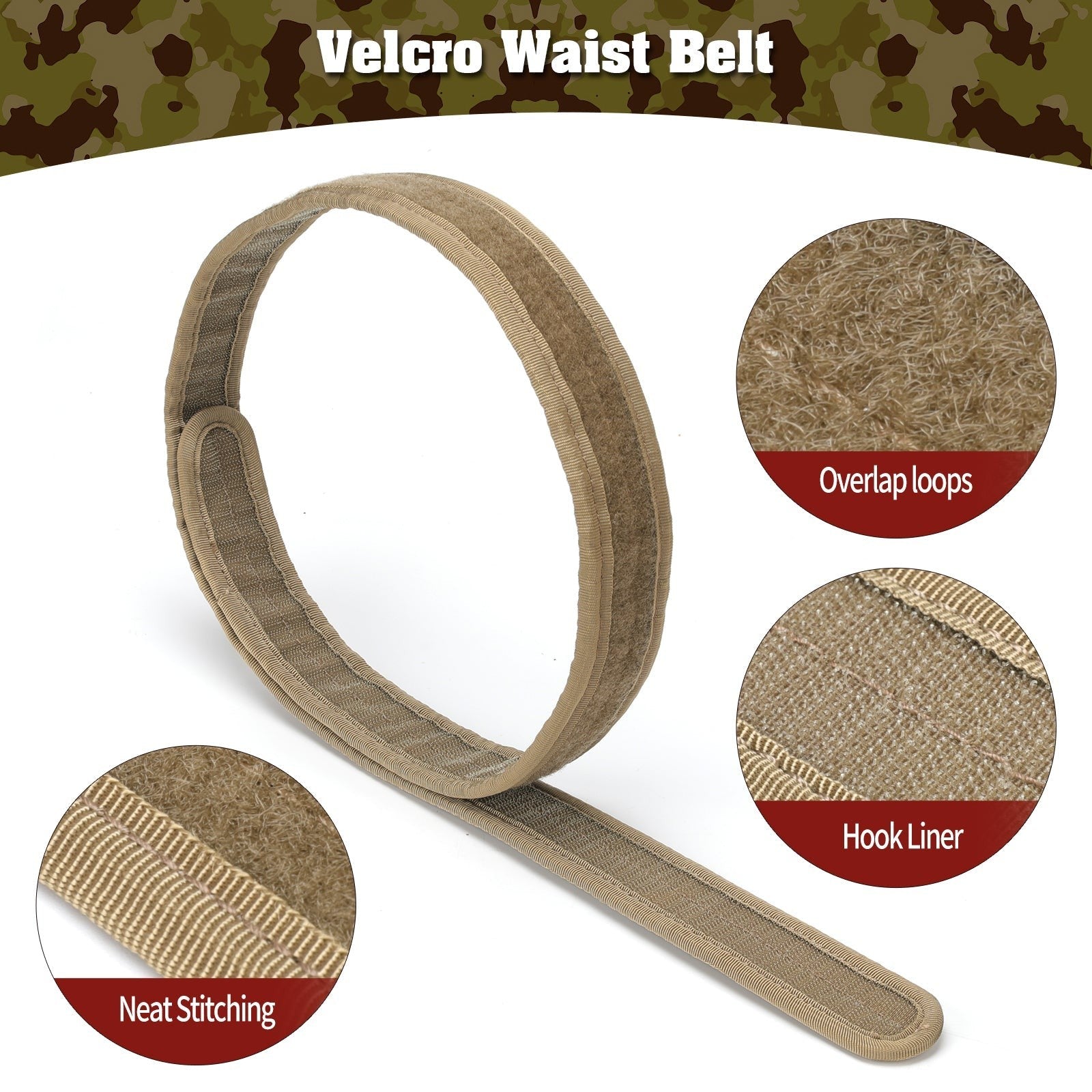 Tactical Duty Belt – Men's 5-in-1 Quick-Release Combat Belt