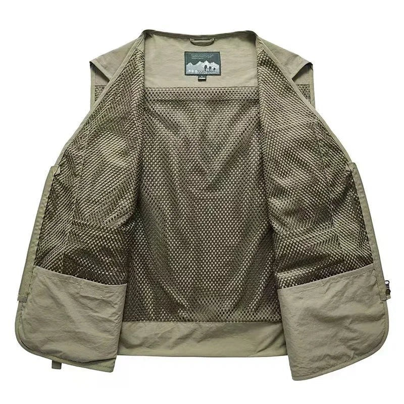 Utility Vest – Lightweight Mesh Multi-Pocket Fishing Vest