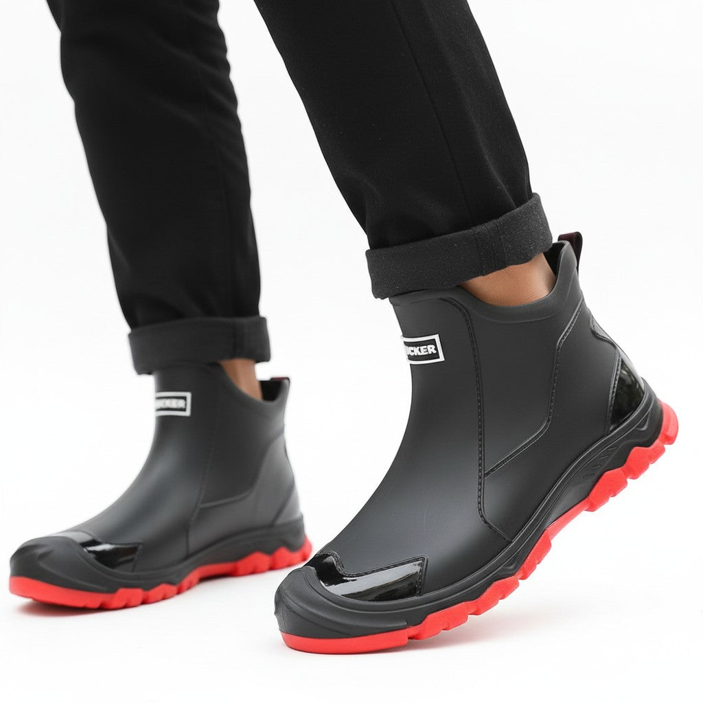 Waterproof Ankle Rain Boots – Anti-Slip Short Wellington