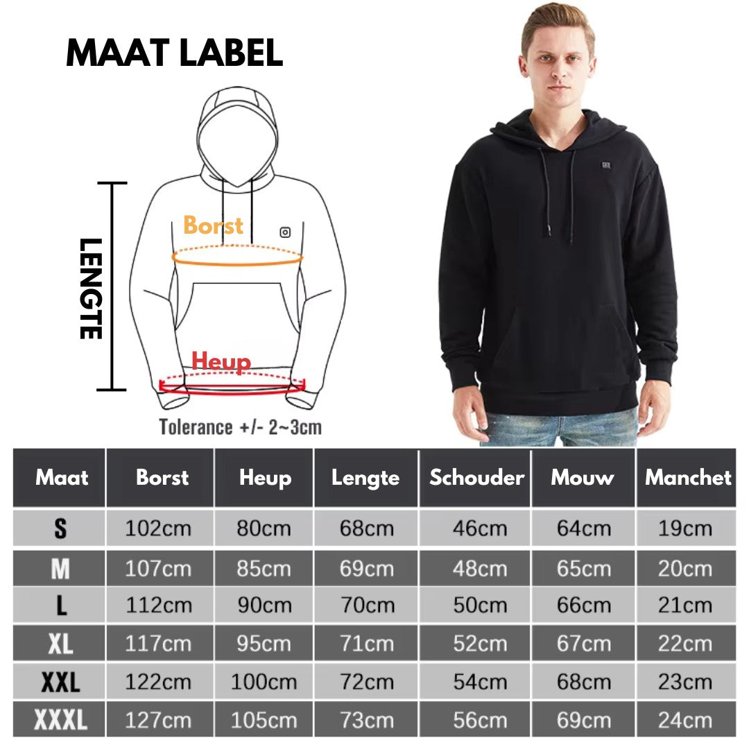 Heated Hoodie – USB Rechargeable Winter Heated Top