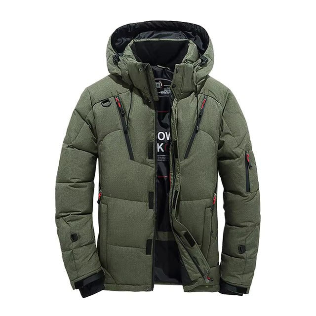 Men's Winter Down Jacket – Thermal Water-Repellent Puffer