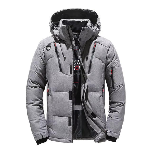 Men's Winter Down Jacket – Thermal Water-Repellent Puffer