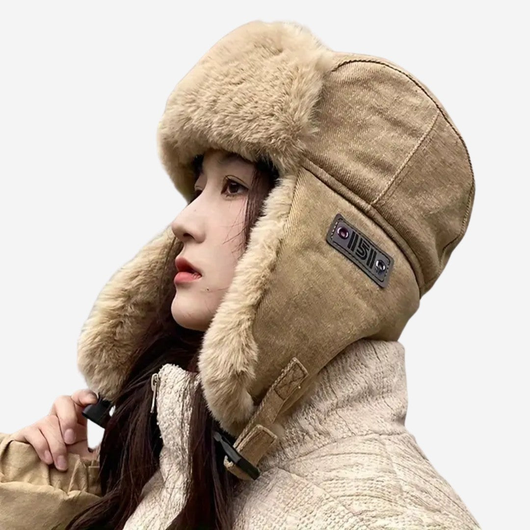 Winter Hat – Warm Fur-Lined Windproof Trapper Beanie