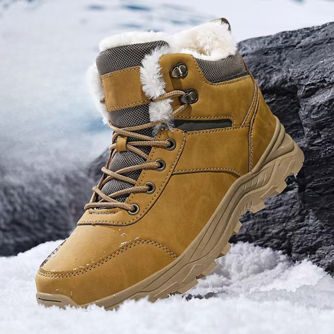 Men's Winter Hiking Boots – Plush-Lined Waterproof Boots