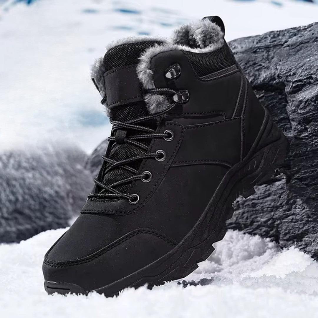 Men's Winter Hiking Boots – Plush-Lined Waterproof Boots