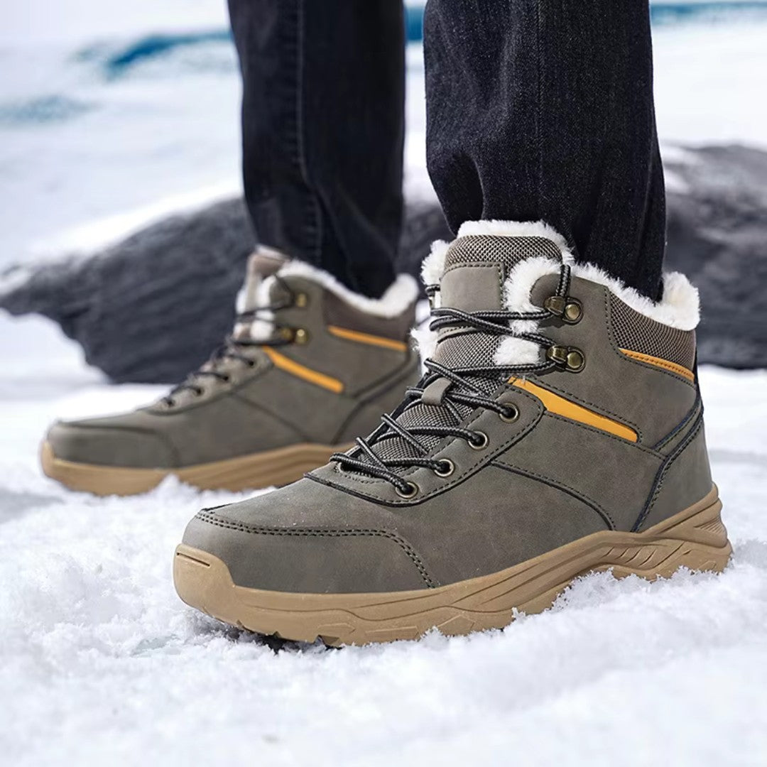 Men's Winter Hiking Boots – Plush-Lined Waterproof Boots