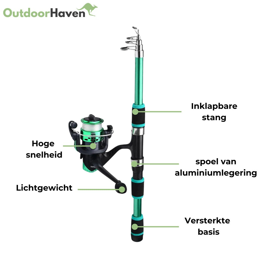Fishing Rod Set – Telescopic Rod & Reel Combo Kit