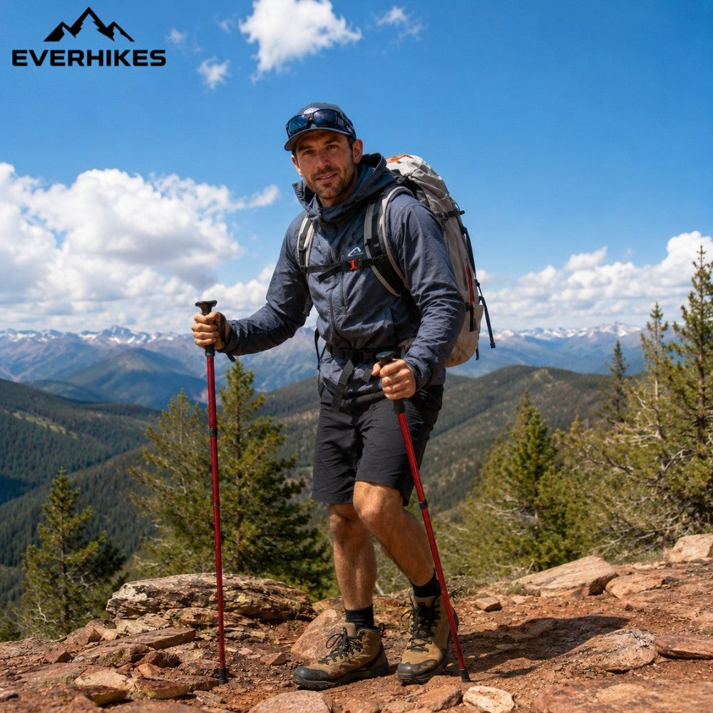 Walking Pole – Lightweight Adjustable Folding Trekking Stick