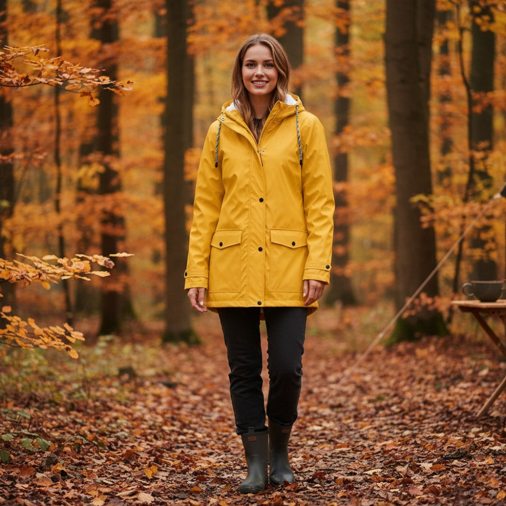 Women's Waterproof Rain Jacket – Hooded Windproof Storm Coat